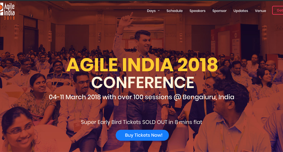 Where are my usual Agile topics at the Agile India 2018 Conference?